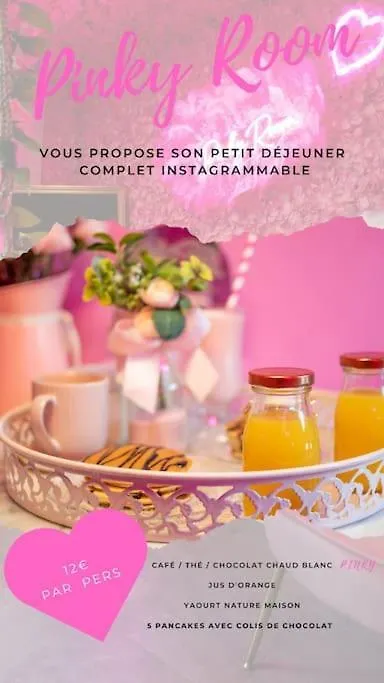 Pinky Room Glamour Mais Pas Que Parking Gratuit Saint-Julien  Apartman Saint-Julien (Cotes-d'Armor)